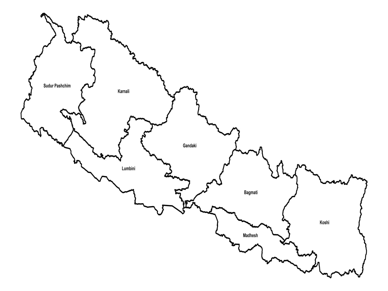 Nepal Province Shapefile Download