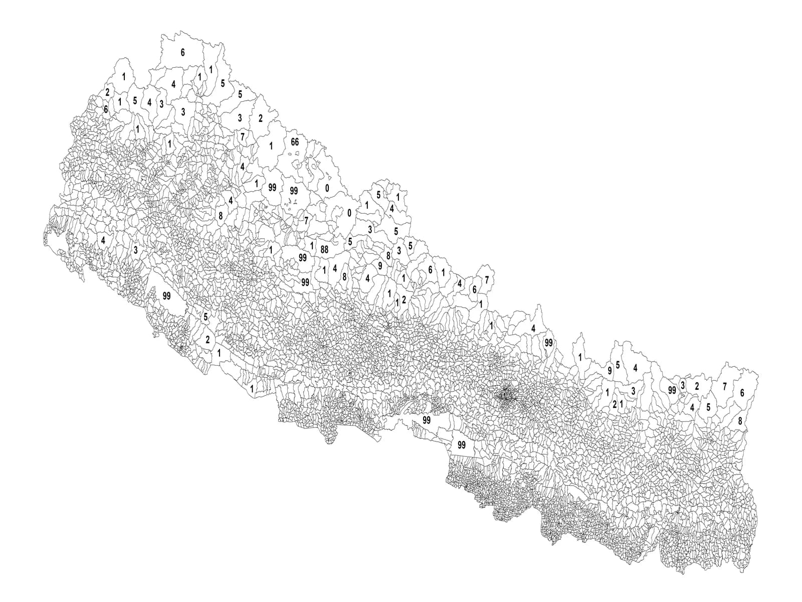 Nepal New Wards Shapefile Download