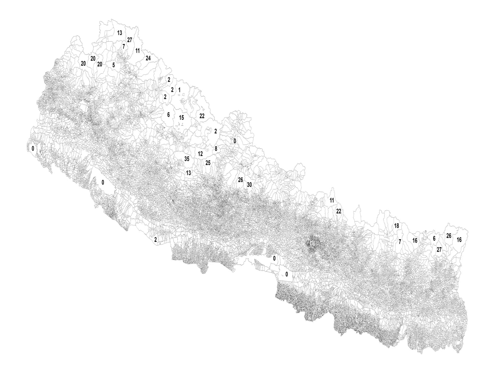 Nepal Old Wards Shapefile Download